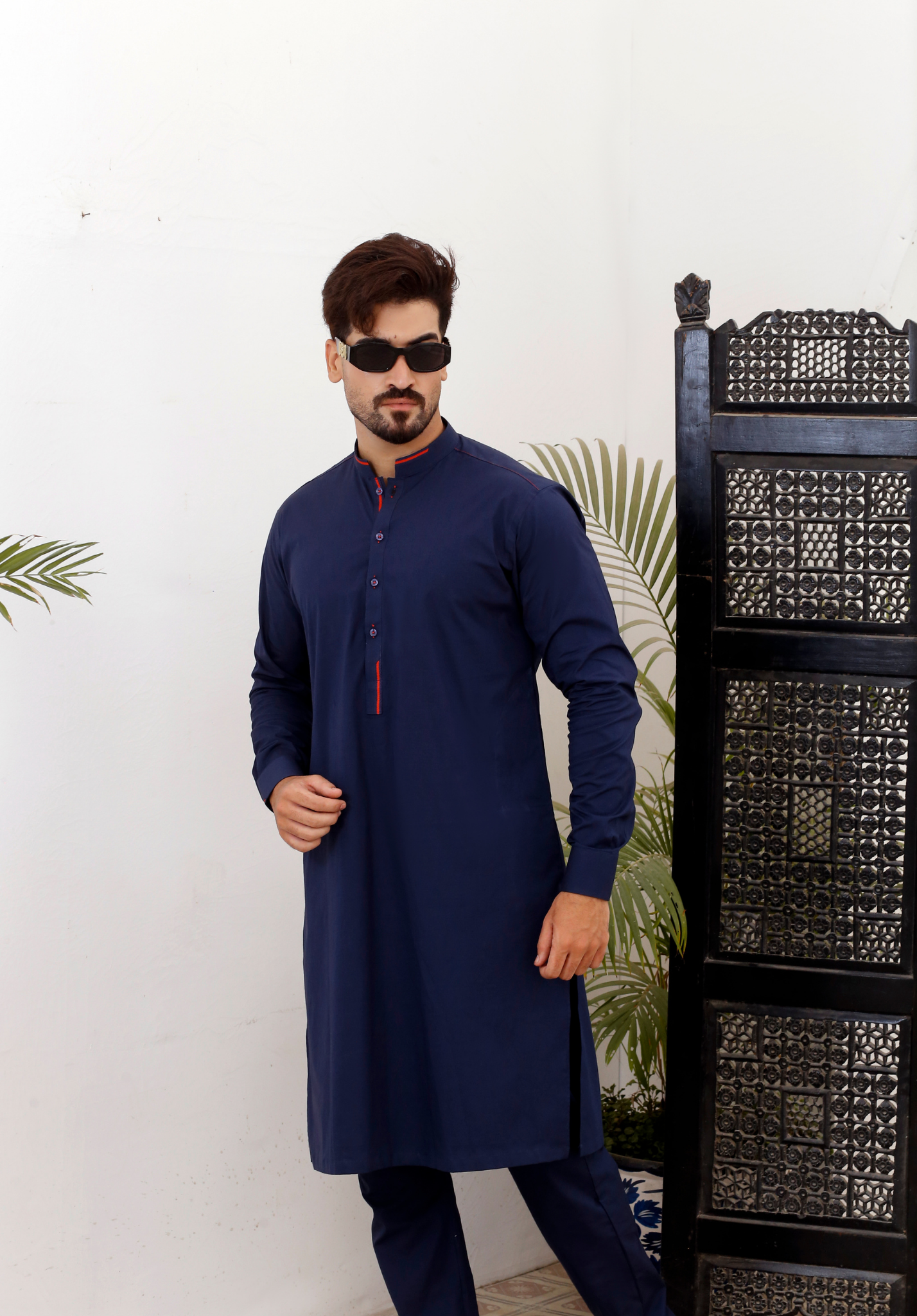 ER 792 Navy Blue Kurta Pajama