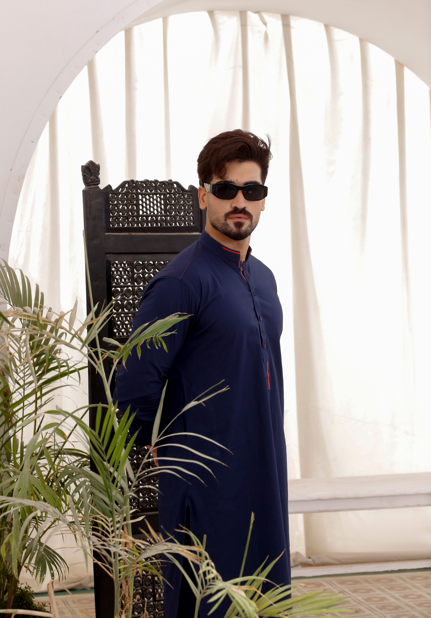ER 792 Navy Blue Kurta Pajama
