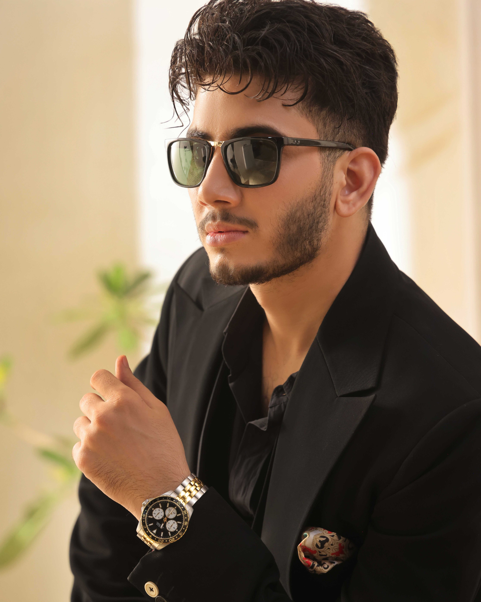 Crisp Line Black 3 Piece Tuxedo