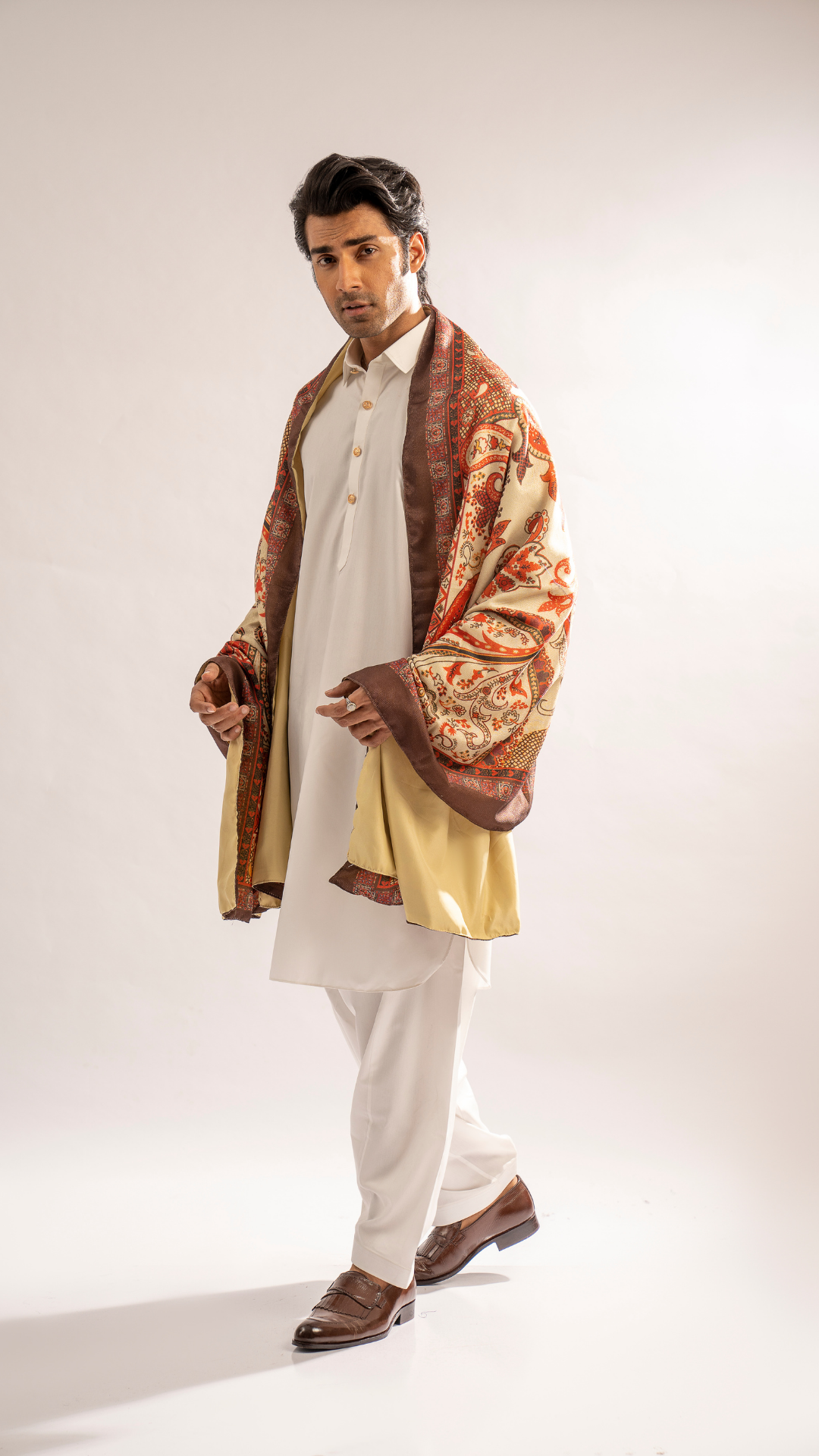 ER 709 White Conservative Kurta Shalwar For Men