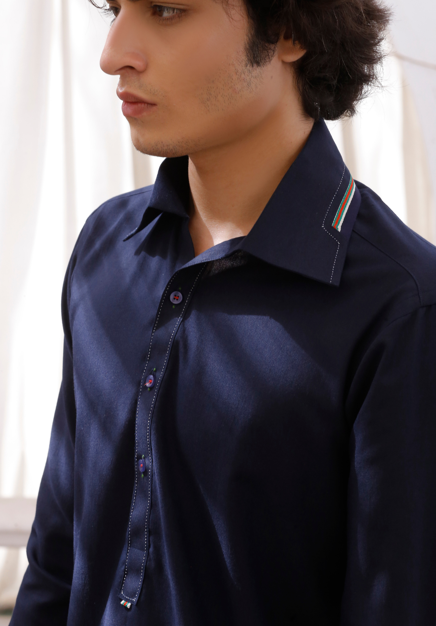 ER 795 Navy Blue Formal Shalwar Kameez