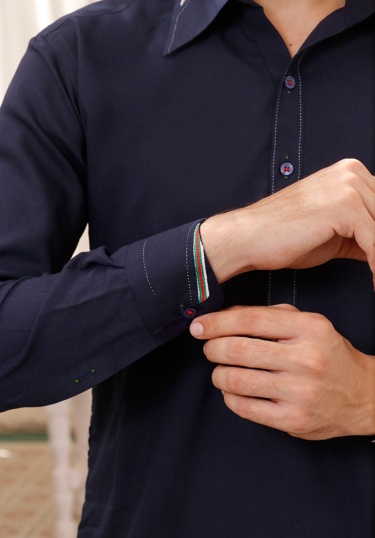 ER 795 Navy Blue Formal Shalwar Kameez