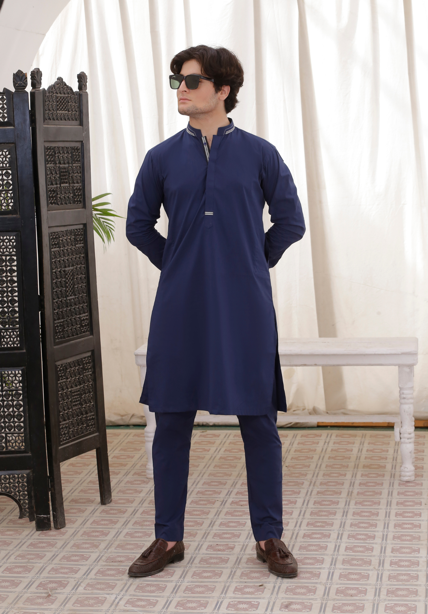 ER 794 Navy Blue Kurta Pajama
