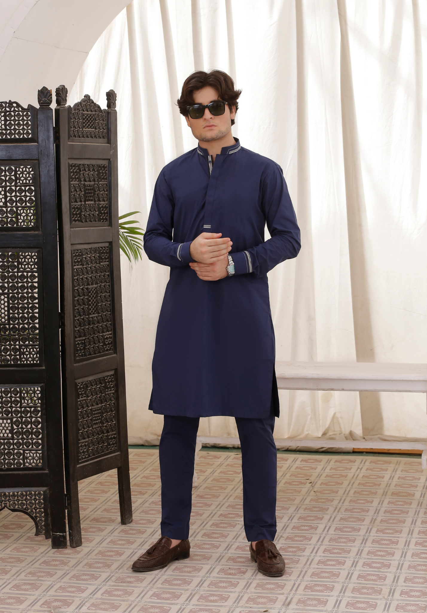 ER 794 Navy Blue Kurta Pajama