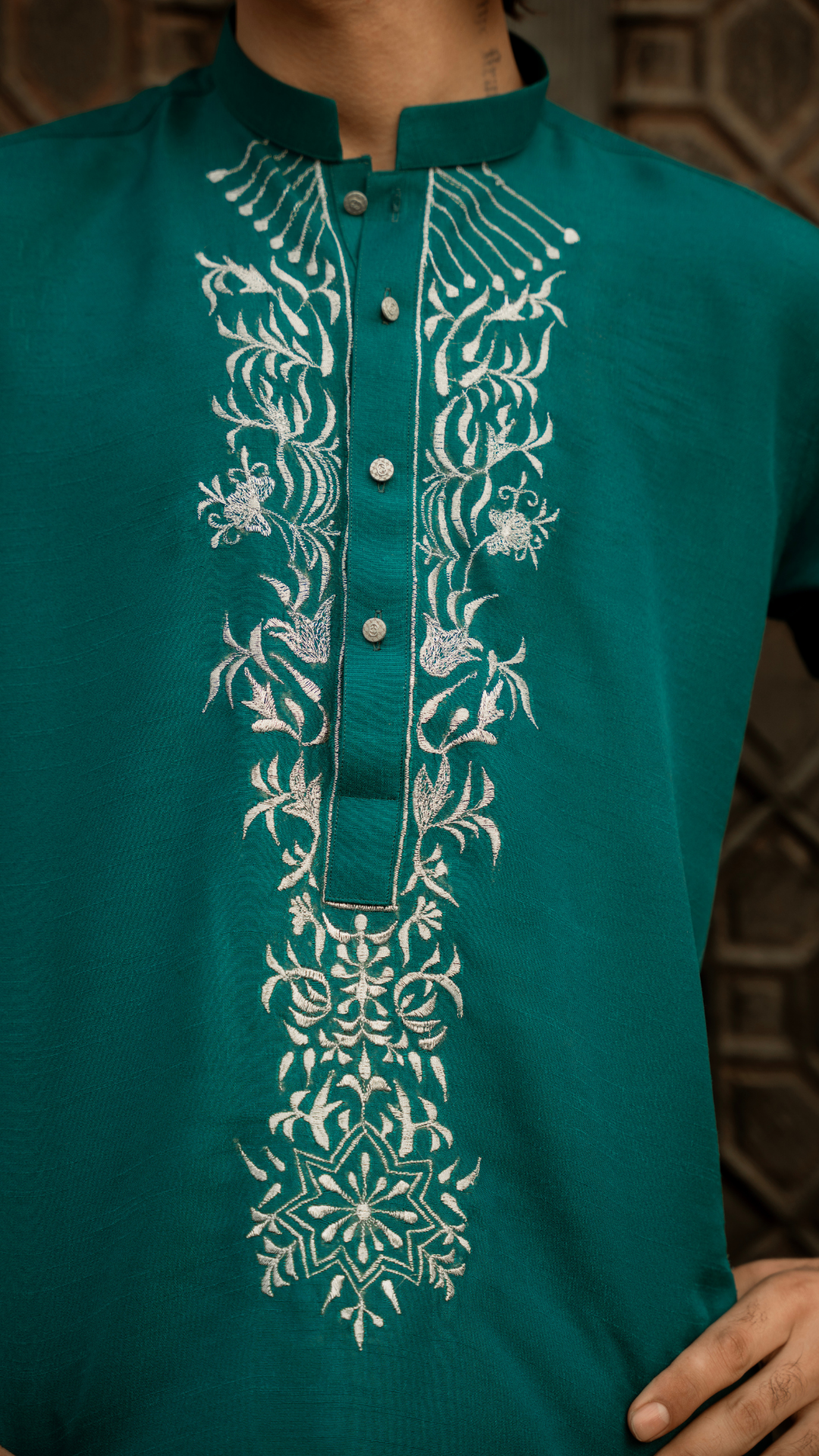 CK 791 Green Embroidery Kurta Dress With Trouser