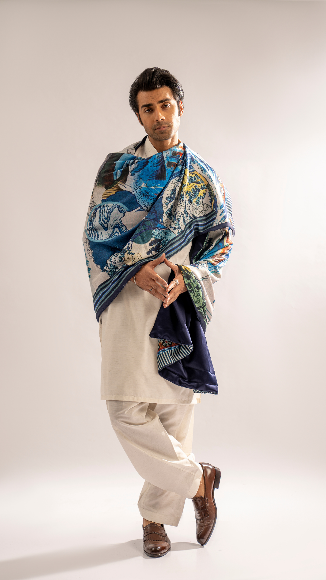 SH 15 Men's Shawl Buta-Dar Odhni