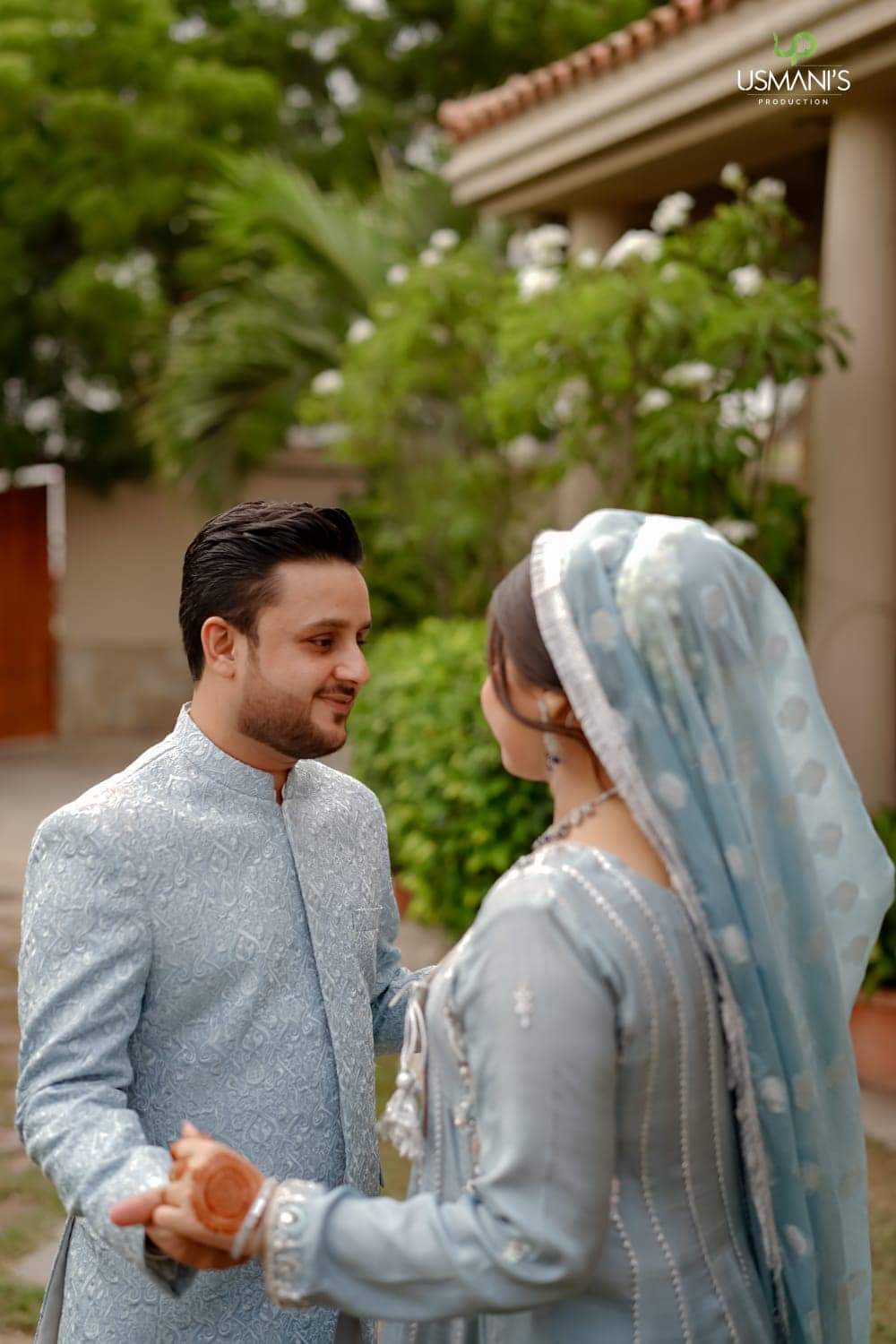 CD 1001  Sky Blue Prince Coat for Groom – Pakistani Nikah Outfit