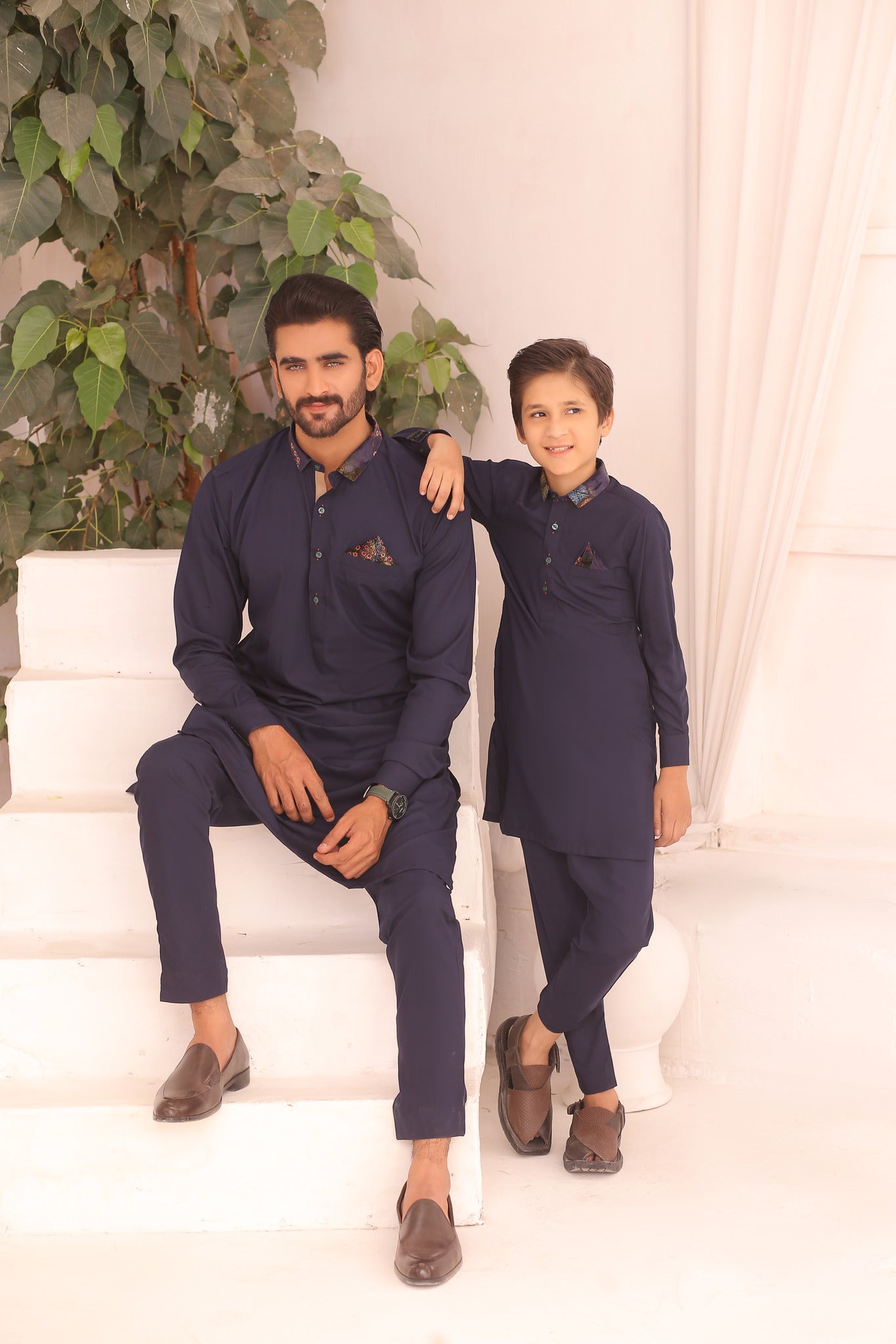 ER FS 3 Casual Everyday Matching Kurta Pajama For Father And Son
