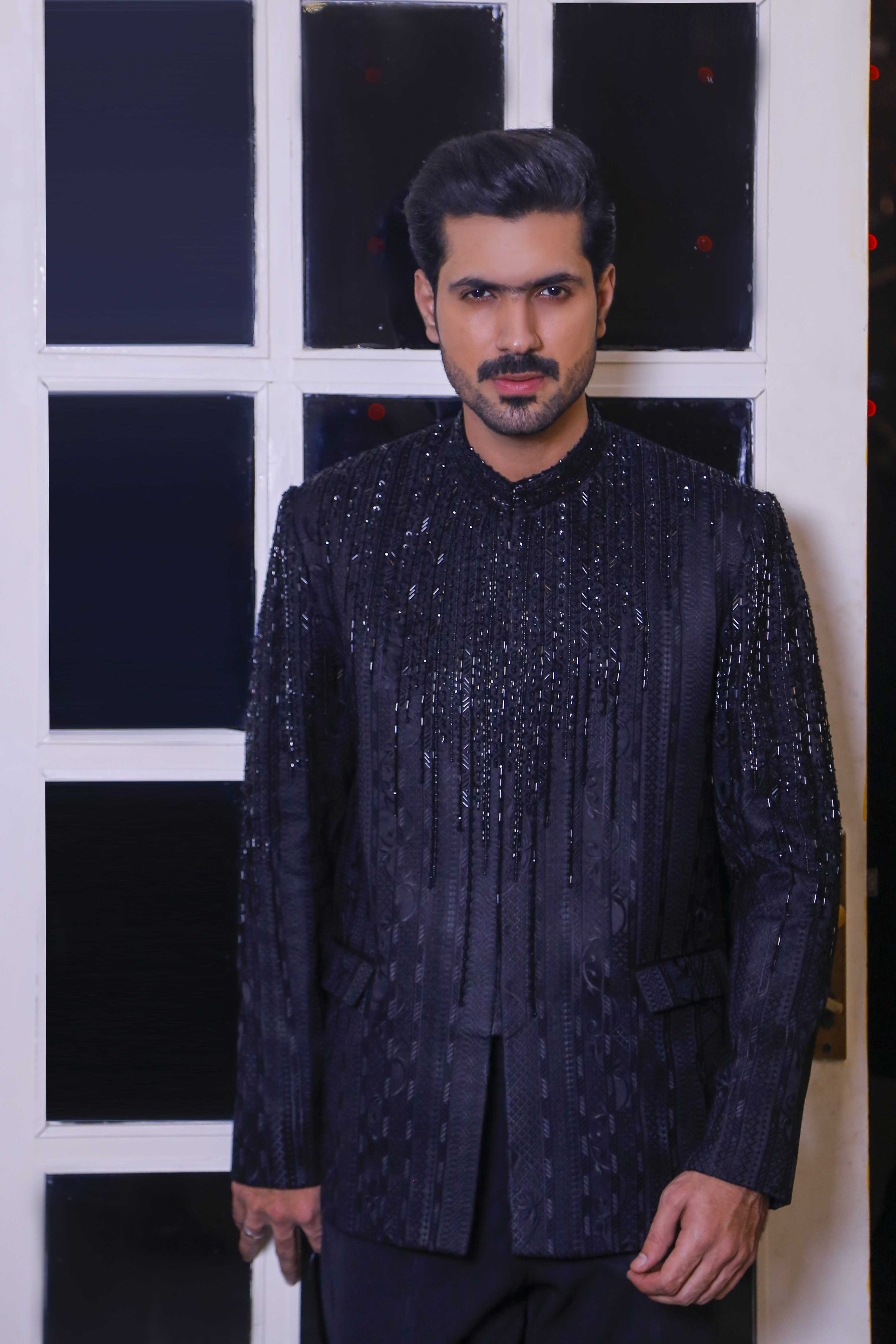 ER PC 3008 Black Hand Work Prince Coat