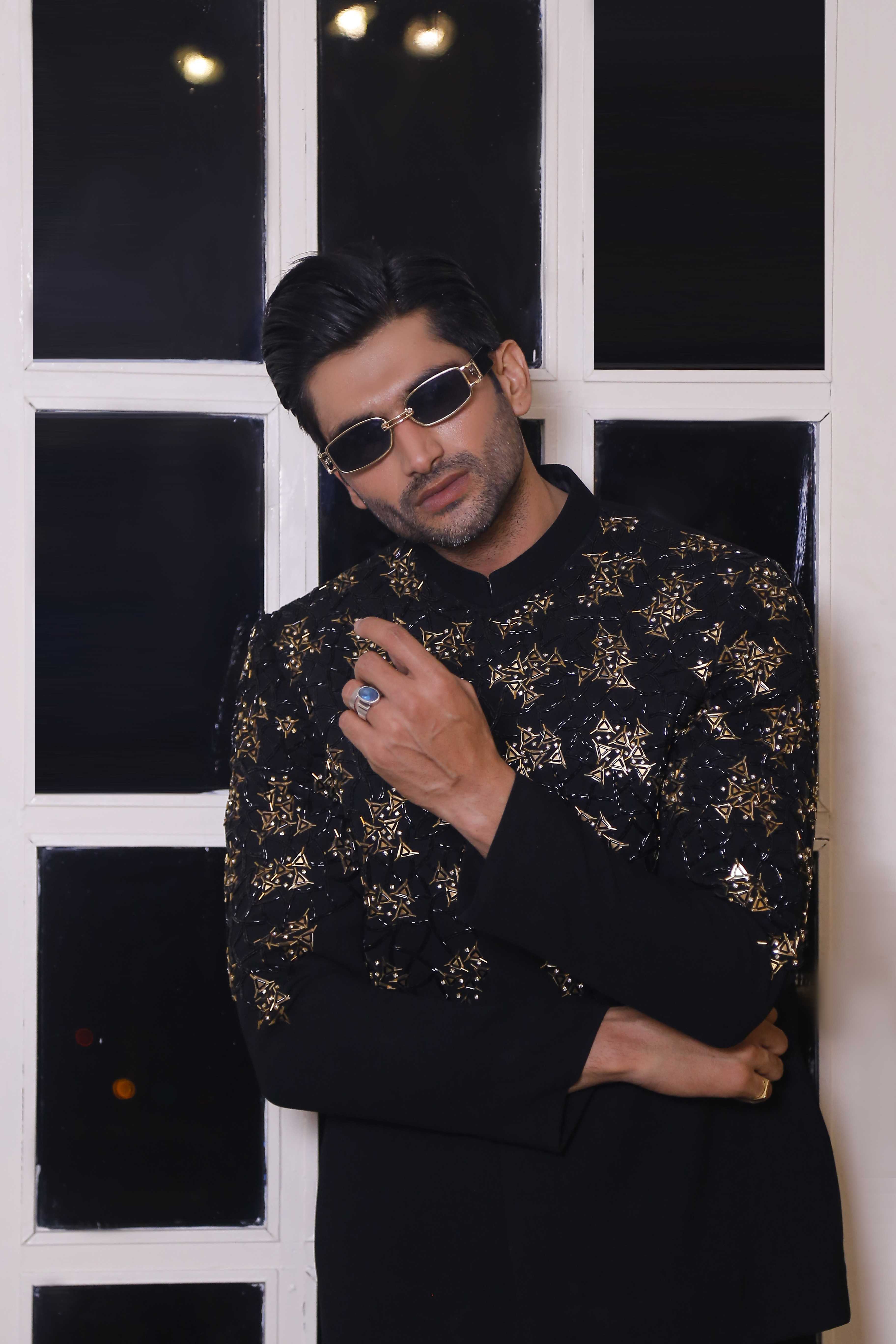 ER PC 3011 Black Hand Work Prince Coat