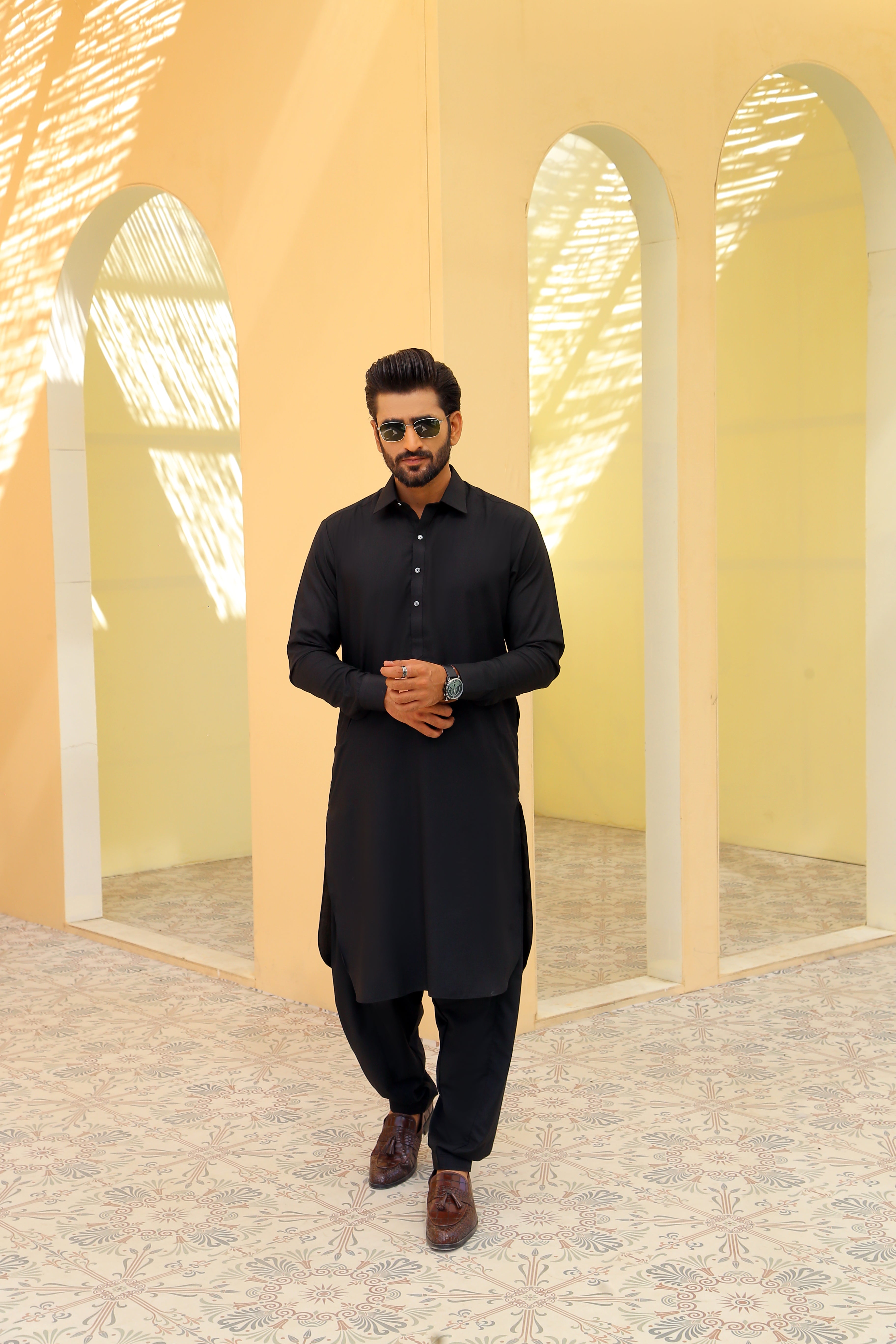 ER 783 Nishat Black Kameez And Shalwar