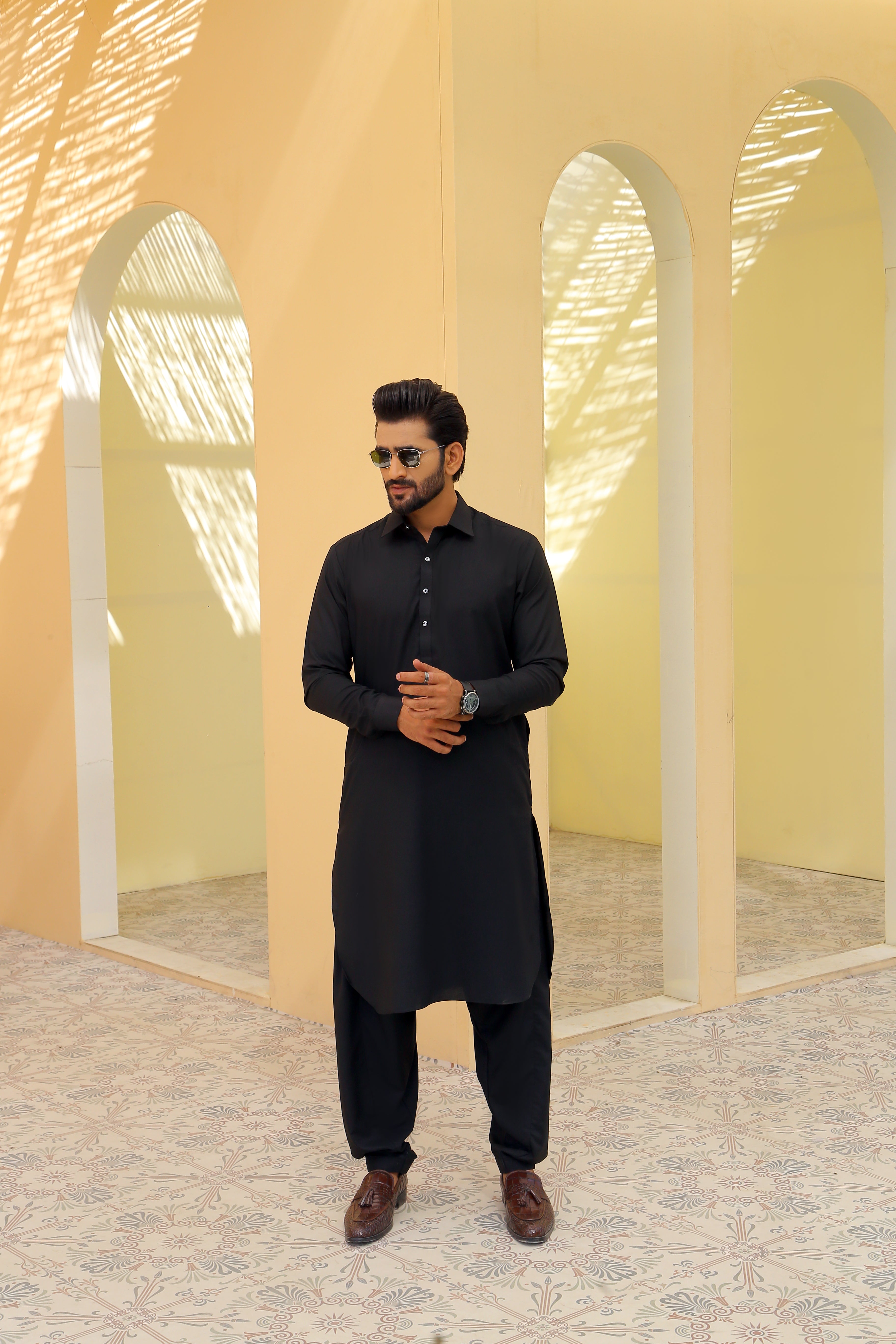 ER 783 Nishat Black Kameez And Shalwar