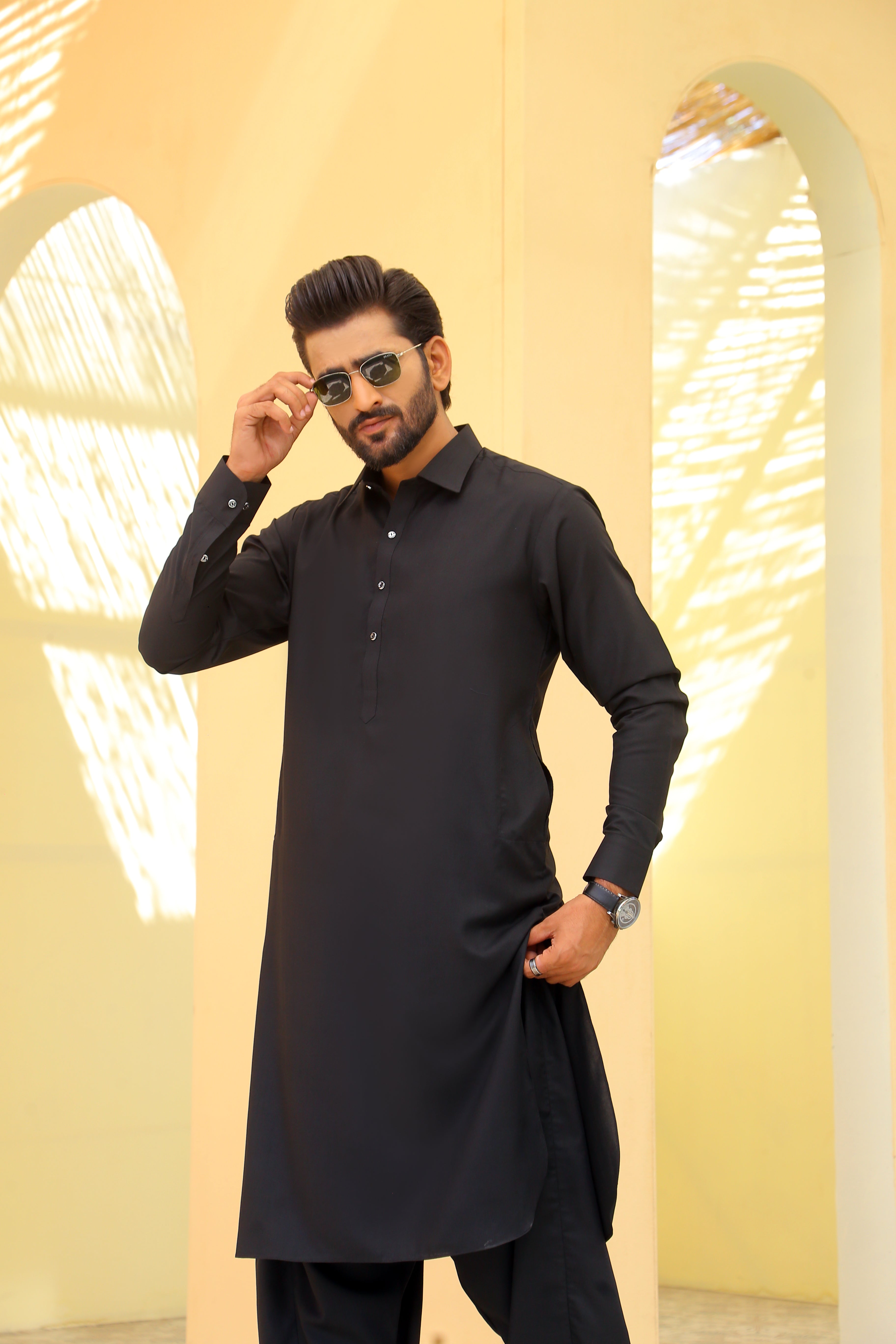ER 783 Nishat Black Kameez And Shalwar