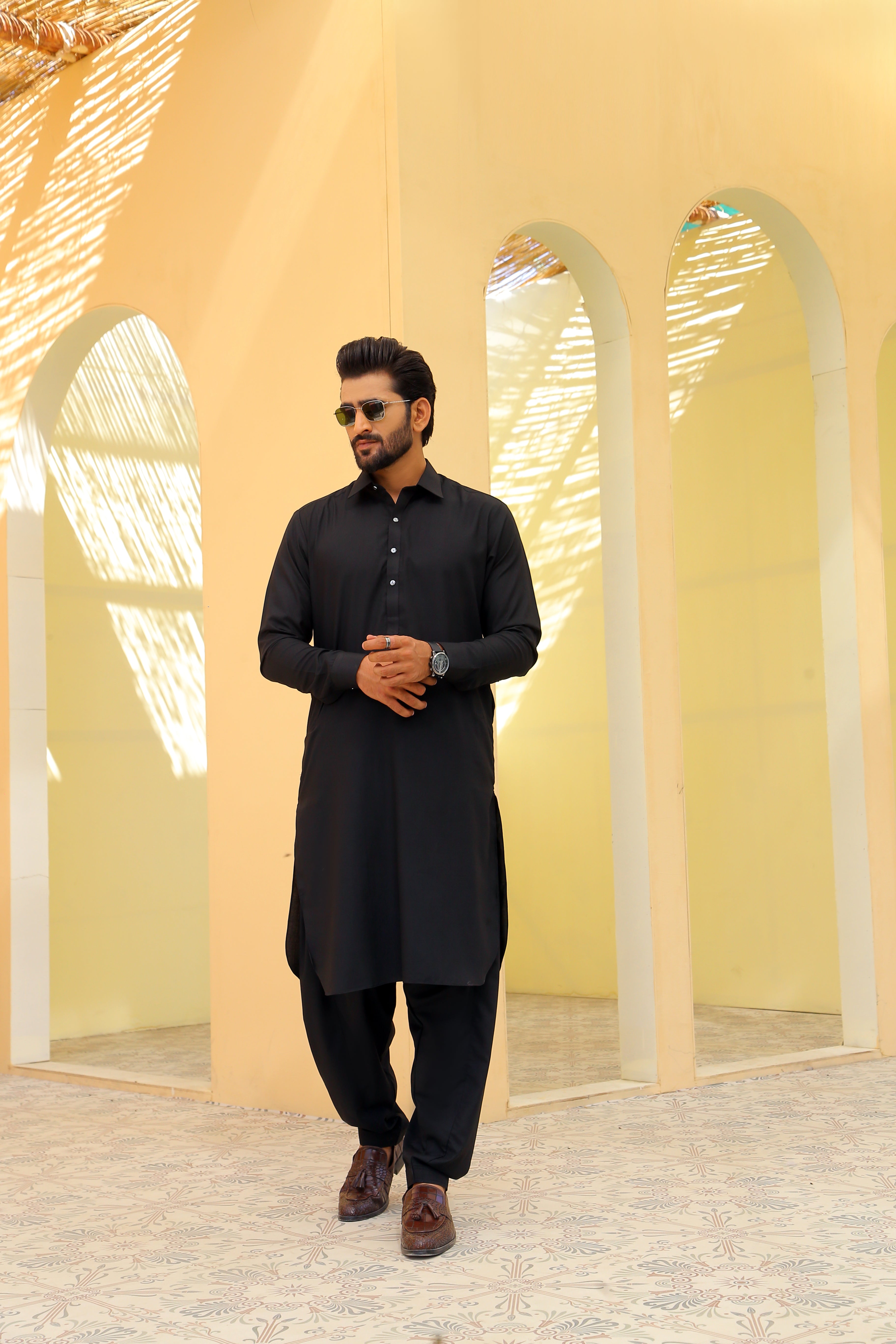 ER 783 Nishat Black Kameez And Shalwar