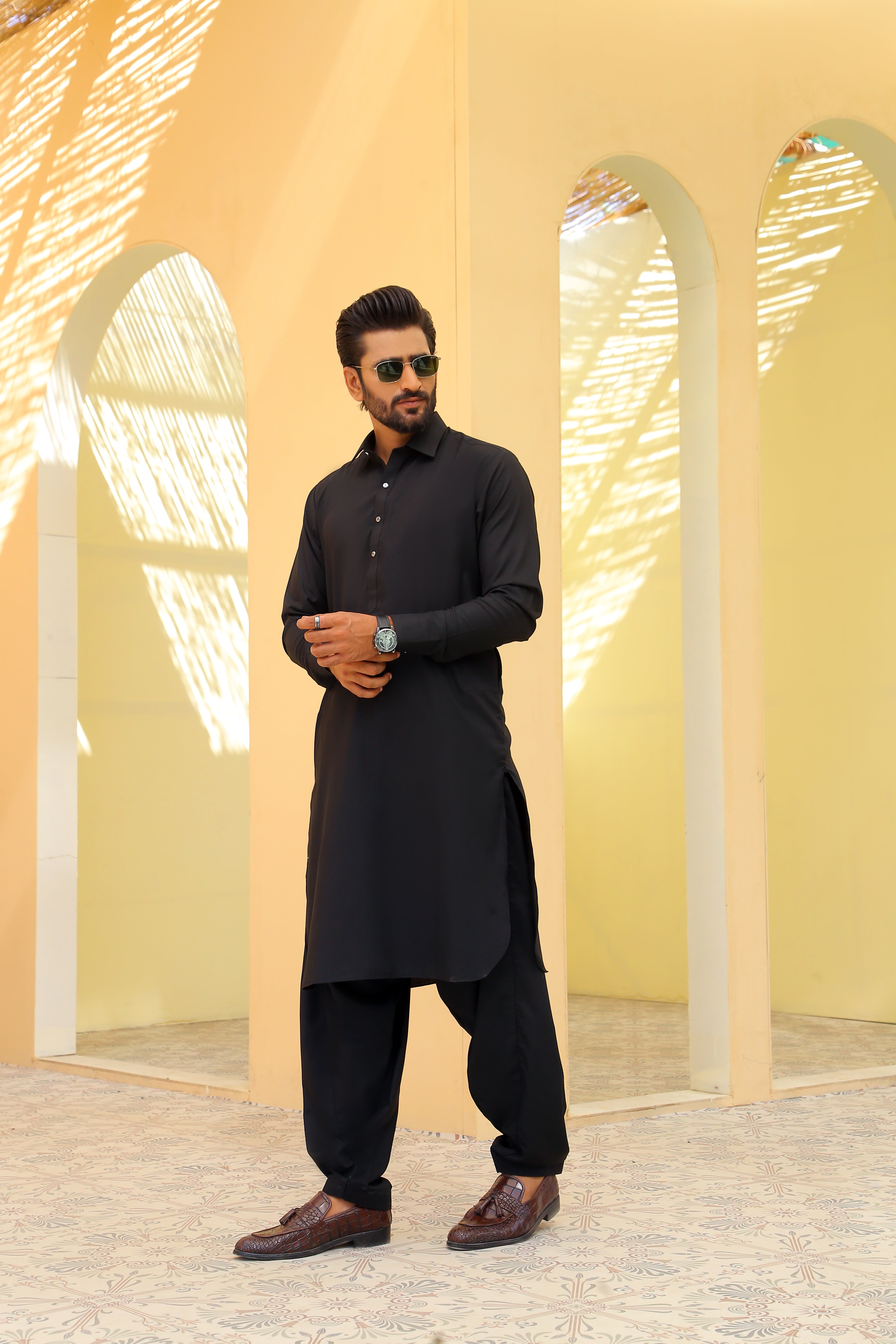 ER 783 Nishat Black Kameez And Shalwar