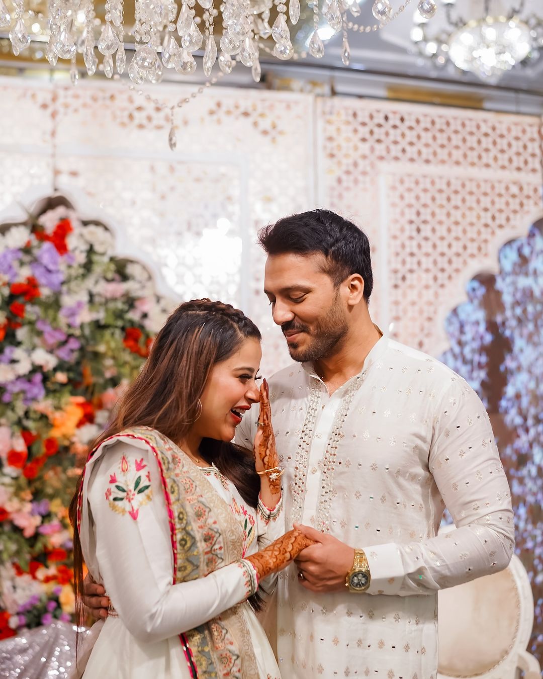 Pakistani Nikah Groom Outfit | Laraib & Kashaf Ansari in Classic Kurta Pajama